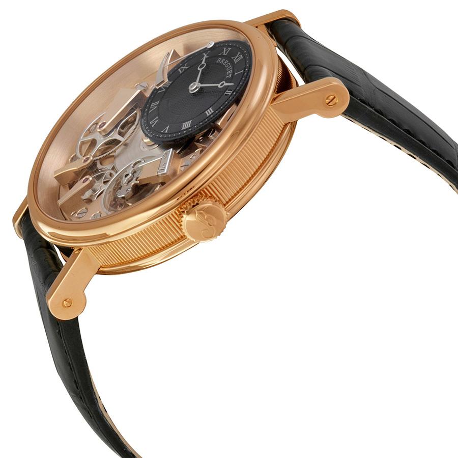 Breguet Tradition 7057BR/R9/9W6 Black and Champagne Skeleton Watch