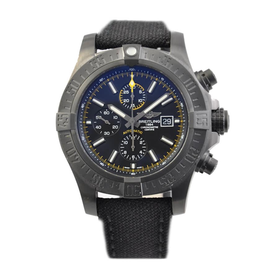  Breitling Super Avenger II Chrono Black Steel LIMITED M133711A/BF30 Replica