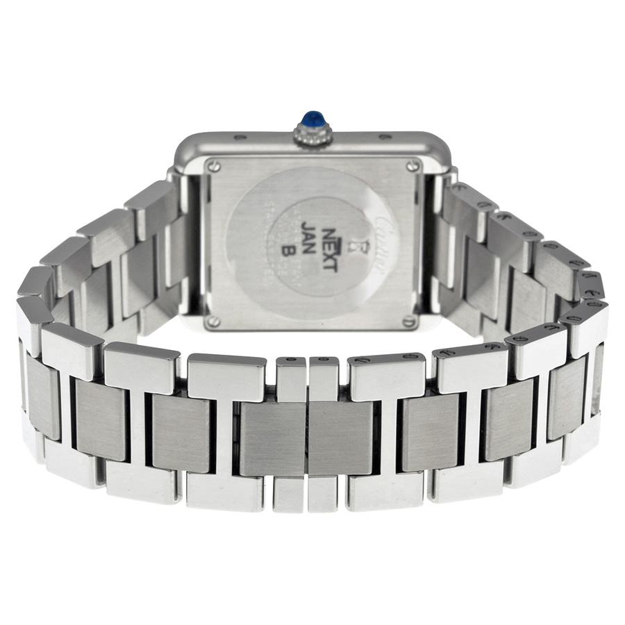 Cartier Tank W5200013 Silver Opalined Watch