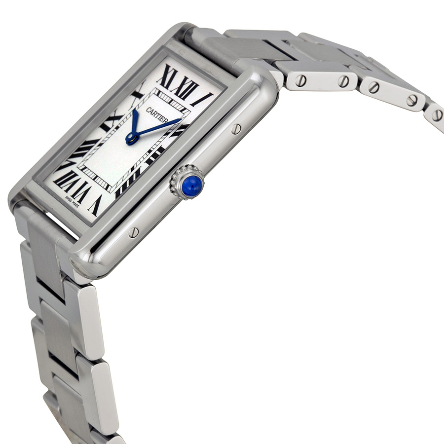 Cartier Tank W5200014 Pale Silvered Opaline Watch