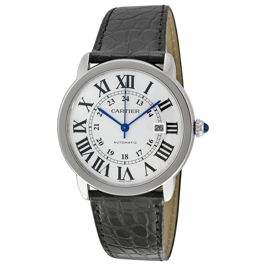 Cartier Ronde Solo de Cartier W6701010 Silvered Opaline Watch