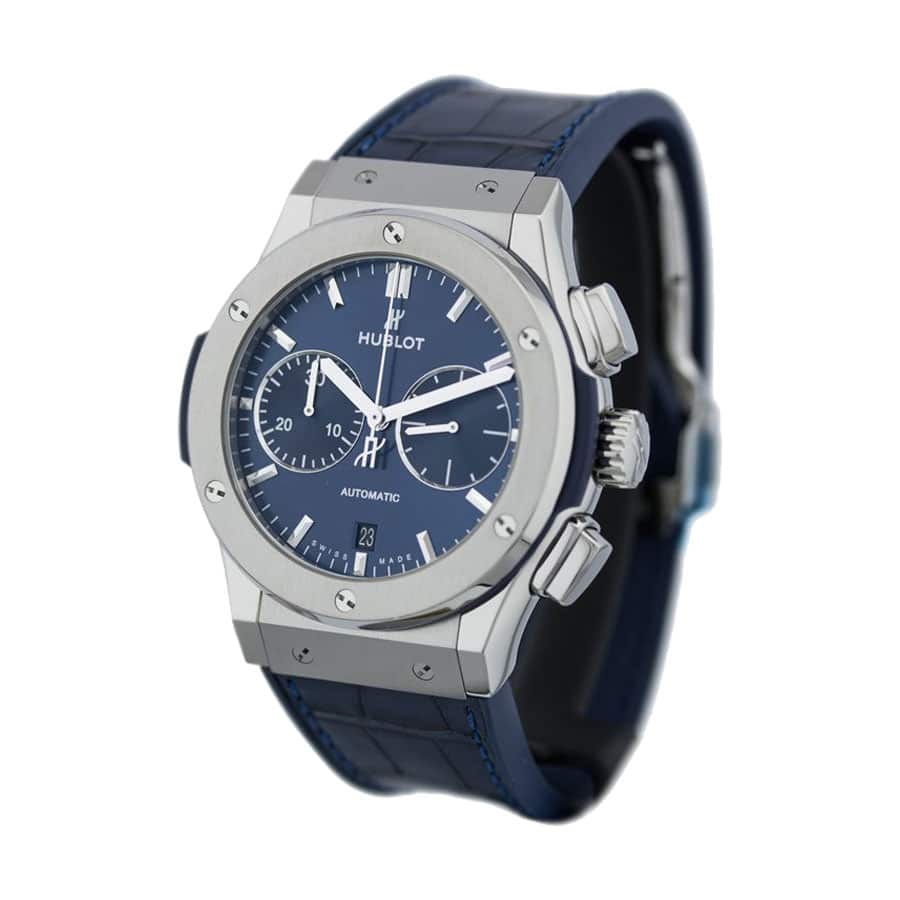 Hublot Classic Fusion Automatic Blue Sunray Dial Titanium 565.NX.7170.LR Replica