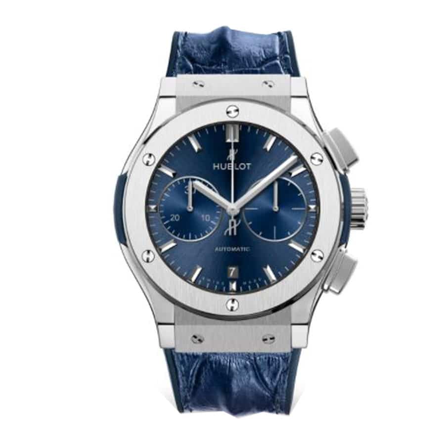 Hublot Classic Fusion Automatic Blue Sunray Dial Titanium 565.NX.7170.LR Replica