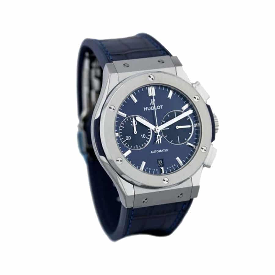 Hublot Classic Fusion Automatic Blue Sunray Dial Titanium 565.NX.7170.LR Replica