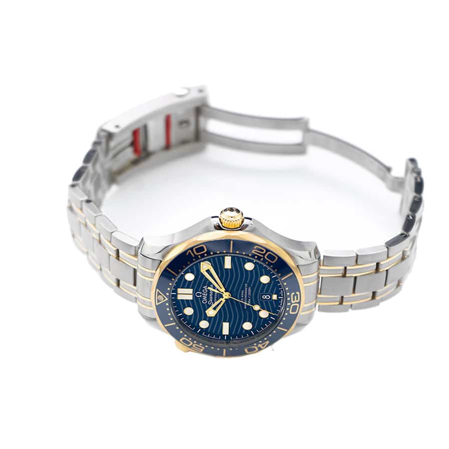 Omega Seamaster Diver 300M Master Co-Axial Steel & Gold 210.20.42.20.03.001 Blue Dial Replica