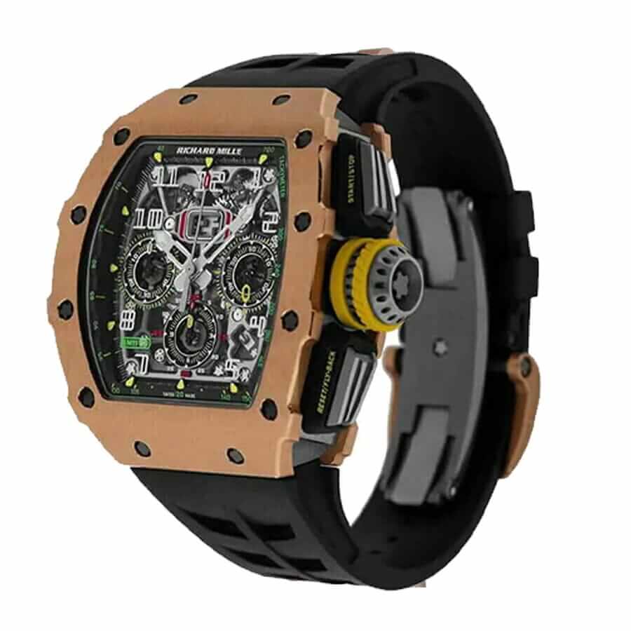 Richard Mille RM 011-03 Rose Gold Flyback Chronograph Automatic Replica