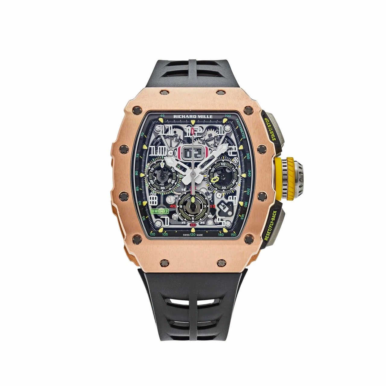 Richard Mille RM 011-03 Rose Gold Flyback Chronograph Automatic Replica