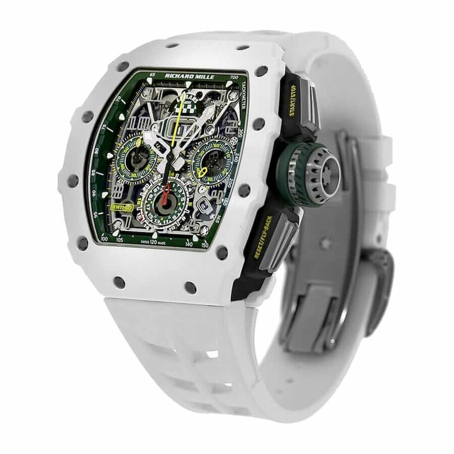  Richard Mille Le Mans Classic White ATZ Ceramic Chronograph RM11-03 Replica