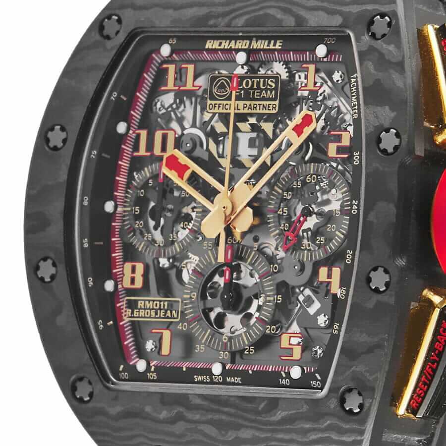 Richard Mille RM011 Romain Lotus F1 Rose Gold NTPT Carbon Replica 