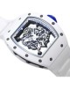 Richard Mille RM55 KV White Ceramic Bubba Watson Skeleton Dial M8215 Replica