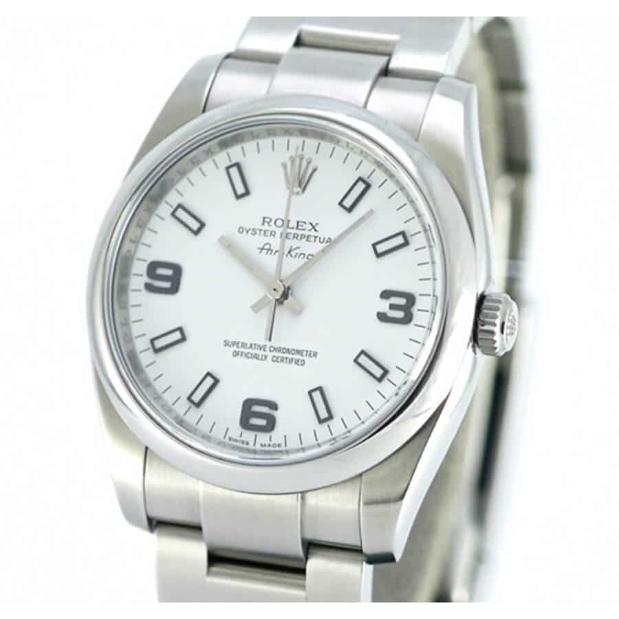 Rolex Air King Stainless Steel White Dial 114200 Replica