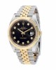 Rolex Datejust 12633BKDJ Steel Gold Automatic Black And Diamond Dial Jubilee Replica