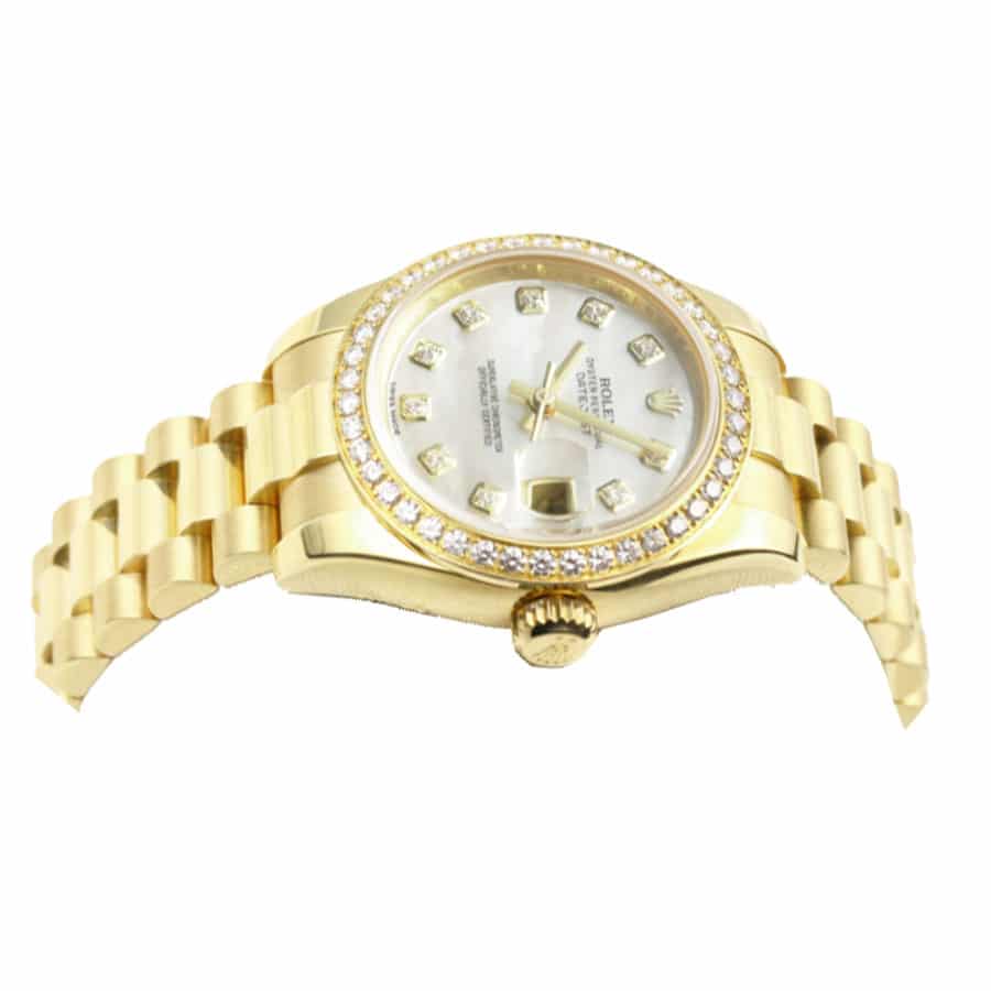 Rolex Datejust 178288 Gold Mother Of Pearl Dial Replica